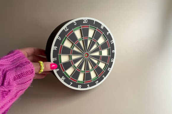 3D Dartboard Gift Box SVG Layered Lid and Template for Cricut and Silhouette Cutting Machines
