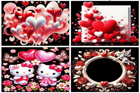 3D Rendered Hearts Floating: A Versatile Design Solution