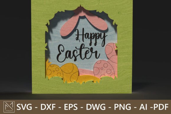 Create a Stunning 3D Layered Easter Artwork with Intricately Designed Laser Cut Files