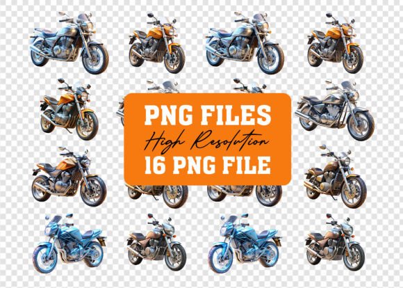 Discover the 3D PNG Vintage Motorcycle Mega Bundle: A Versatile Design Resource