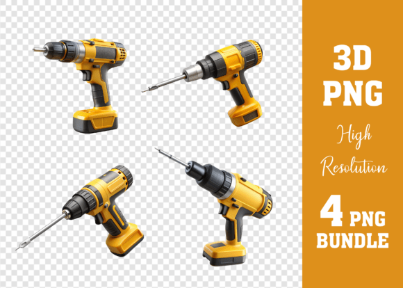 Drill 3d Icon PNG Mega Bundle: A Versatile Tool for Creative Projects