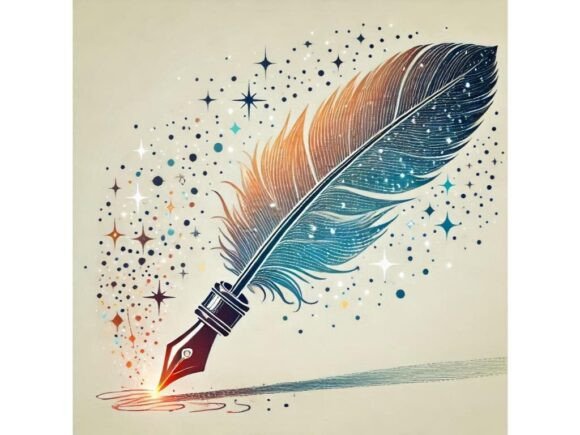 Enhance Your Designs with 3D Feather Pen Writing