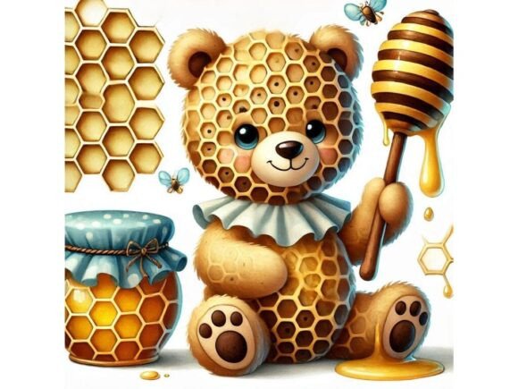 Exploring the Versatility of a 3D Baby Bear with Honeycomb Patterns