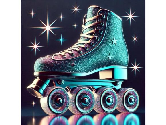 Exploring the Versatility of a 3D Roller Skate with Glitter Wheels Ro