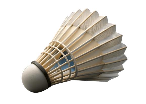 Free 3D Shuttlecock PNG for Creative Projects