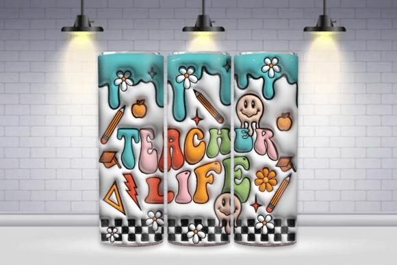 Teacher Life 3D Tumbler Wrap: A Creative Must-Have